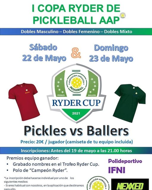 primer torneo rider cup asociacion andaluza pickleball