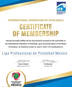 Mexico certificate of ifp membership