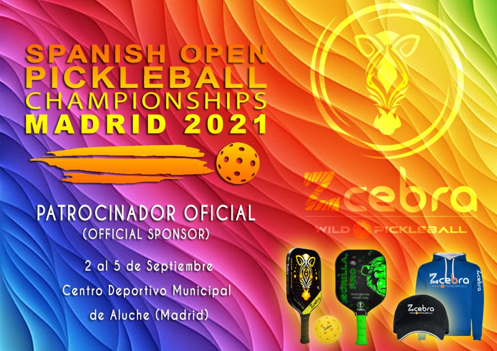 zcebra patrocinador oficial del spanish open pickleball 2021